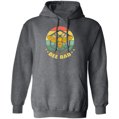 Retro Bee Dad Beekeeper, Beekeeping Honey Bees Pullover Hoodie