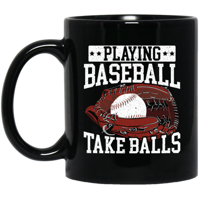 Baseball Lover, Playing Baseball Gift, Take Balls, Love Baseball, My Best Sport Black Mug