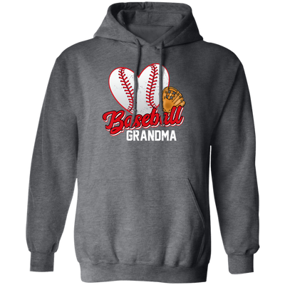 Love Baseball, Love Grandma, Best Baseball Gift For Grandma, Love Sport Pullover Hoodie