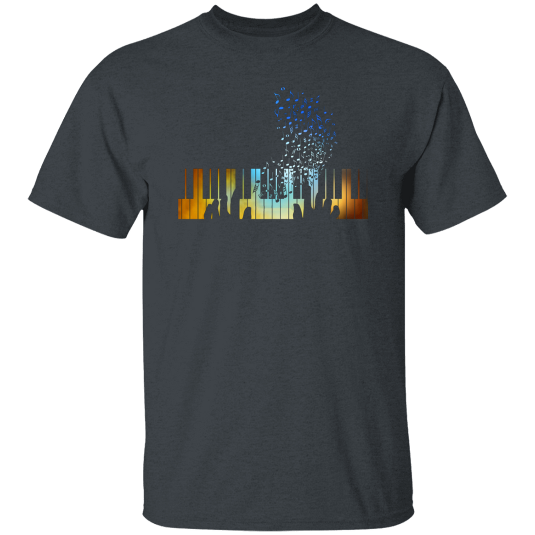 Music Is Life, Hands Playing On Piano Keyboard Gift For Music