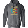 Retro College Level Complete Gamer Graduation Pullover Hoodie