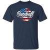 American Baseball, Love Baseball, Love American Football, American Flag In Ball Unisex T-Shirt