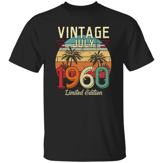 Vintage July 1960, Limited Edition 1960, Best Of 1960 Unisex T-Shirt