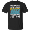 Cats Are Like Potato Chips, You Cannot Have Just One, Retro Cat Lover Unisex T-Shirt