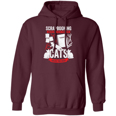 Cat Lover Gift, Scrapbooking Gift, Scrapbooker Vintage, Love Scrapbook Pullover Hoodie