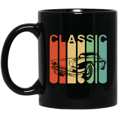 Muscle Car Vintage Car Gift Classic Car American Car Lover Black Mug