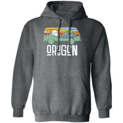 Oregon Love Gift, Outdoor Hippie, Van Nature Retro, National Park Pullover Hoodie