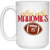 Rollin With Mahomies, Love Rugby Sport, My Love Is Mahomies White Mug