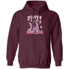 Love Bunny, Poppin Down The Bunny Trail, Pinky Bunny Gift, Funny Bunny Pullover Hoodie