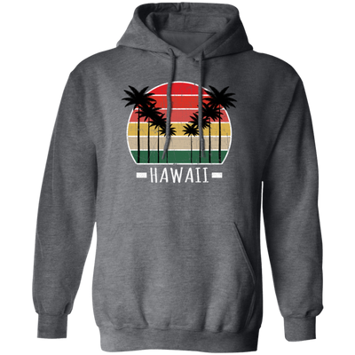 Retro Vintage Palm Trees Hawaii, Surfing