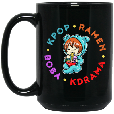 Korean Love Gift, Kpop Ramen Kdrama Boba, Cute Korean Chibi