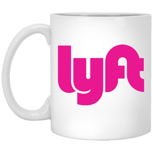 Lyft Gift, Lyft Driver, Lyft Design, Gift For Lyft Driver LYP03 White Mug