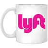 Lyft Gift, Lyft Driver, Lyft Design, Gift For Lyft Driver LYP03 White Mug