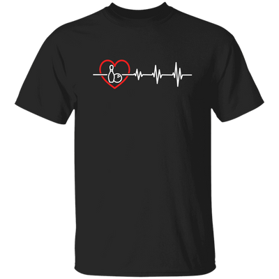 Bowling Lover, Best Bowling, Bowling Heartbeat, Love Play Bowling Together Unisex T-Shirt