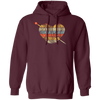 Knit A Heart, Knitting Crochet For My Love, Knitter Lover, Best Knit Ever Pullover Hoodie