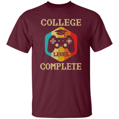 Retro College Level Complete Gamer Graduation Unisex T-Shirt