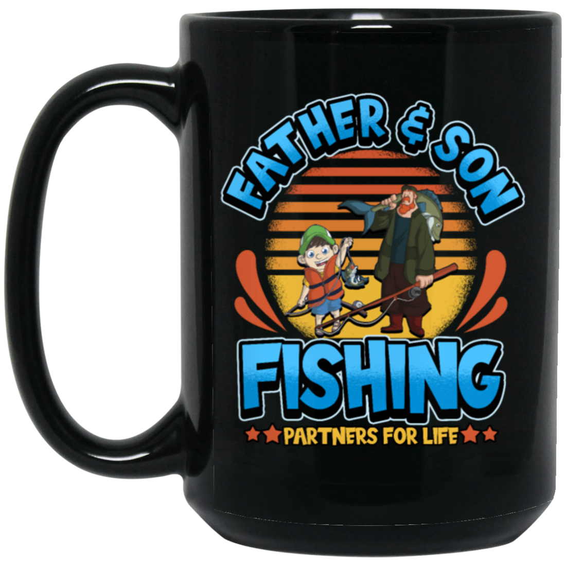 This gift is perfect for any fathers and sons who love spending time together fishing. Celebrate and honor your bond with this Father And Son Partner for Lifer Saying Fathers Day Gift, perfect for any father and son fishing day.