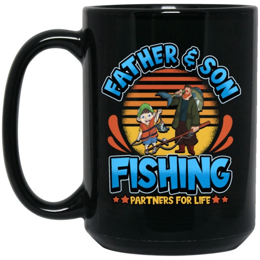 This gift is perfect for any fathers and sons who love spending time together fishing. Celebrate and honor your bond with this Father And Son Partner for Lifer Saying Fathers Day Gift, perfect for any father and son fishing day.