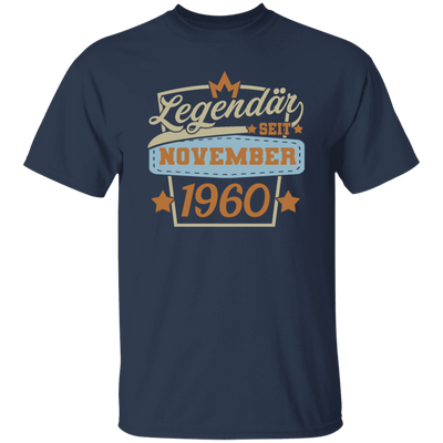 Retro Birthday Legendary Since November 1960 Gift Unisex T-Shirt