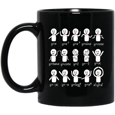 Funny Algebra Dance, Diagram Math Equation Mathemat Black Mug