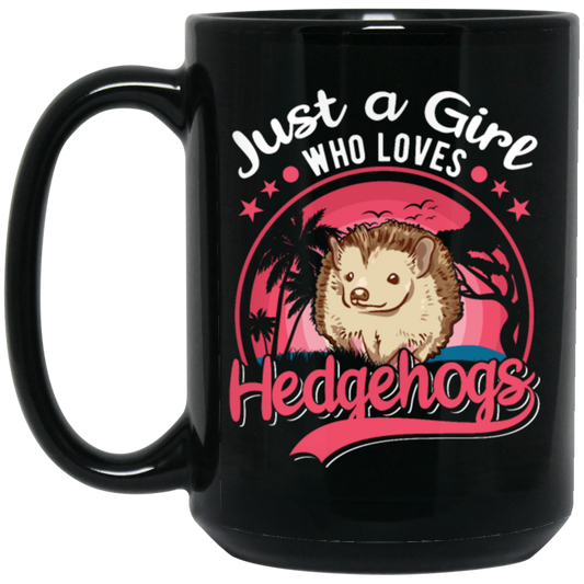 Just A Girl Who Love Hedgehog Pink Hedgehog Lover