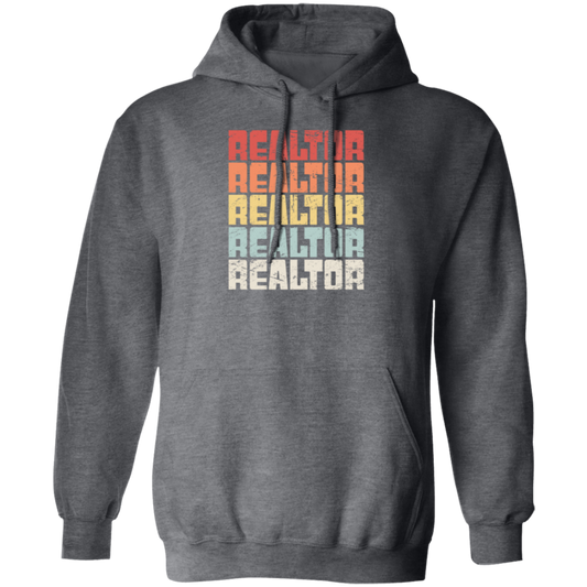 Vegetarian Realtor, Vintage Vegan Realtor, Love Realtor Pullover Hoodie