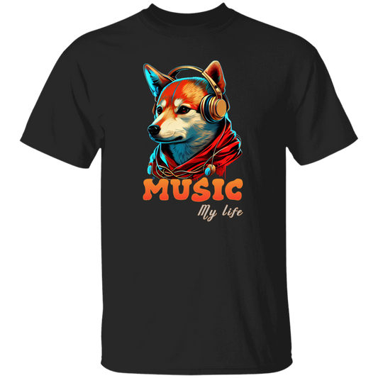 Fox Love Music, Handsome Foxe Wear A Headphone, Music Lover, Music Is My Life Unisex T-Shirt