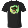 Bull Head Gift, Patricks Cow Lover, Lucky Heifer Gift, Bull And Shamrock Unisex T-Shirt