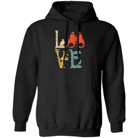 Vintage Birdwatching Bird Watchers, Retro Camera Love Gift Pullover Hoodie