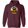 Grand Paw, Grandfather, Grandpa Gift, Retro Grandpa Pullover Hoodie