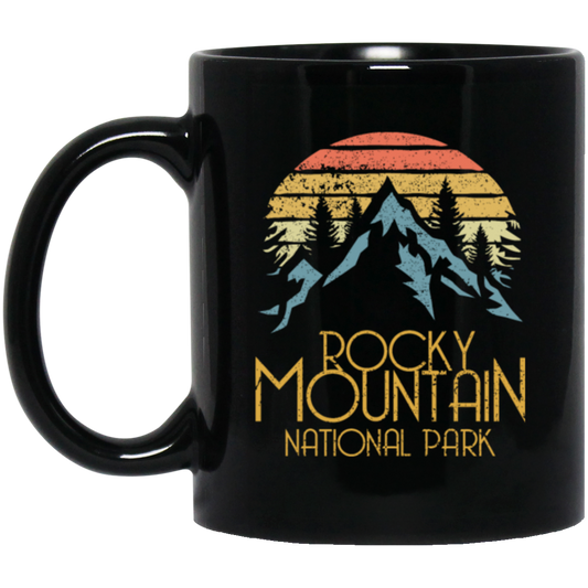 Vintage Rocky Mountains National Park, Retro Colorado National Park Gift