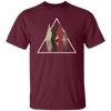 Forest Trees Triangle Deer In The Forest Stag Unisex T-Shirt