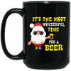 Funny Christmas Santa, Santa Drinking Beer