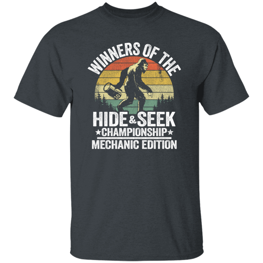 Retro Hide And Seek, Winners Of The Hide And Seek Championship Mechanic Edition Unisex T-Shirt