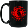 Odin Gift, Raven Vikings, Runes, Huginn Muninn Myth, Black Bird Black Mug