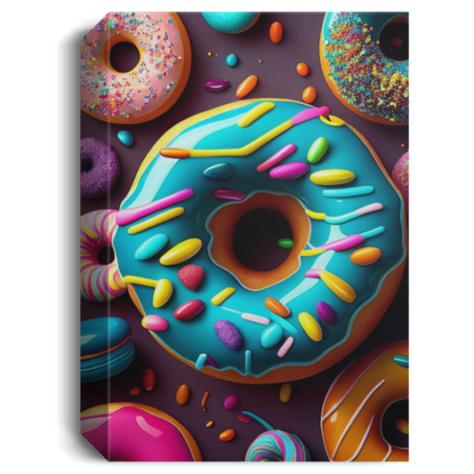 Donut Lover, Colorful Donut Of The Life, Kid Lover Gift Canvas