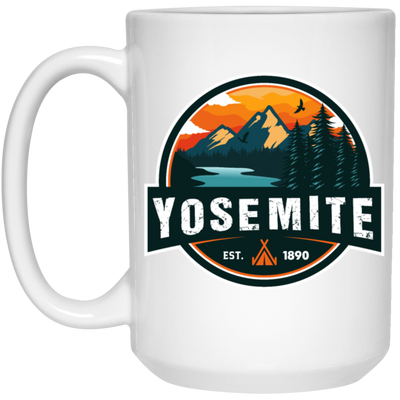 Yosemite Mountain, Yosemite National Park, Love Yosemite Lover Gift White Mug