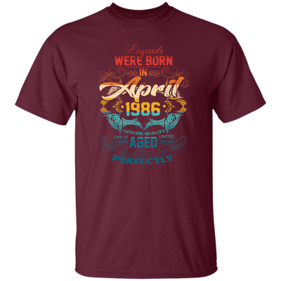 Birthday Vintage Legends Were Born In April 1986 Unisex T-Shirt