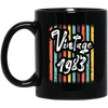 Vintage 1983 Cute Birthday Gift, Birthday In 1983, Love 1983 Vintage Black Mug