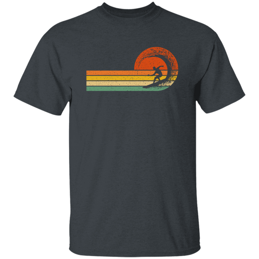 Retro Surfing Surf Beach Surfer Gift Vintage Wave Unisex T-Shirt