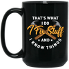 The Carpenter Gift, I Fix Stuff Funny Handyman, Craftsman Black Mug