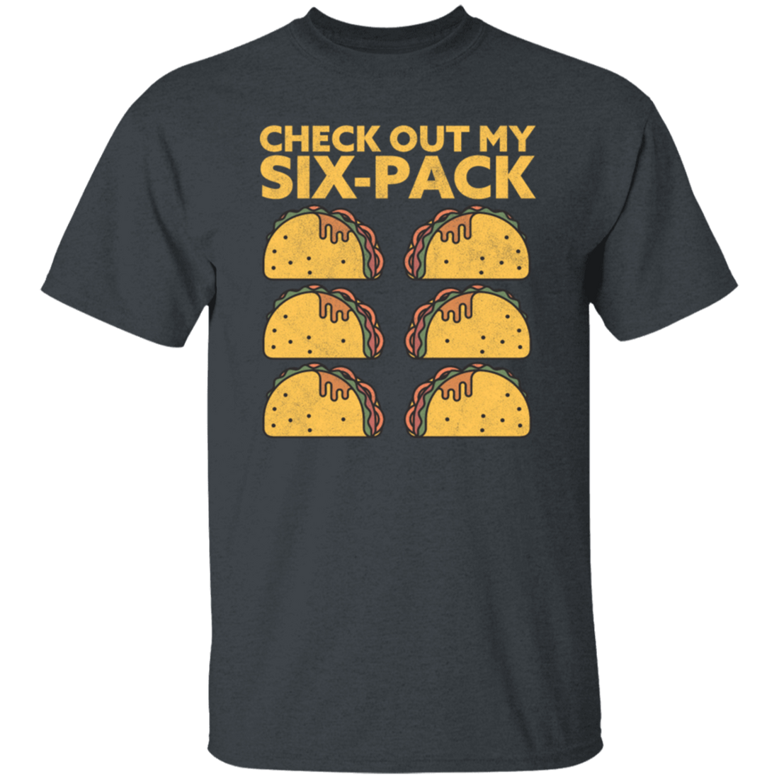 Retro Check Out My Six Pack, Funny Tacos Gift Idea