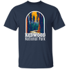 National Park Gift, Redwood Park Gift, Retro Redwood, Love National Parks Unisex T-Shirt