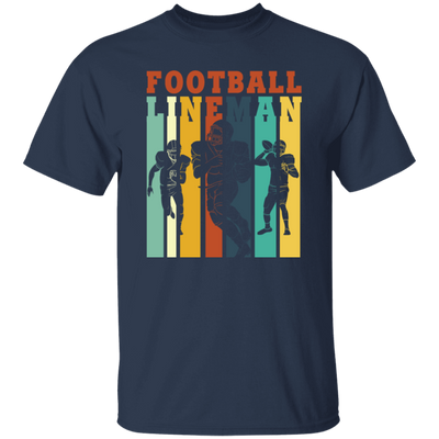 Football Lineman Retro Offensive Defensive Player