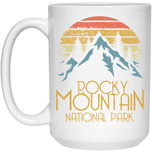 Vintage Rocky Mountains National Park Colorado Retro