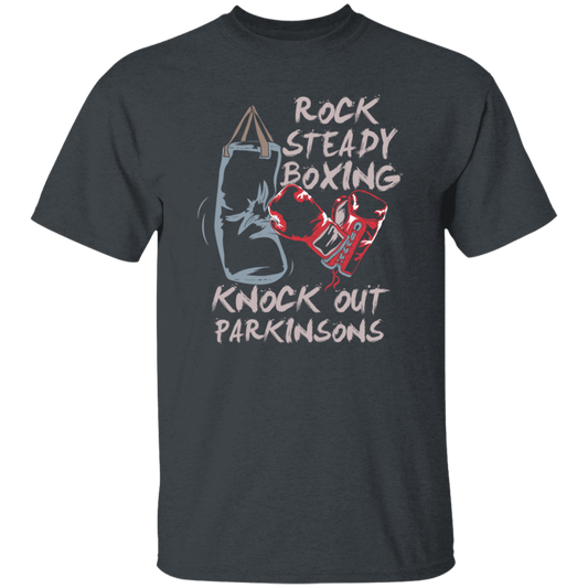 Parkinsons Fighter Rock Steady Boxing Knock Out Sporty Stronger Unisex T-Shirt