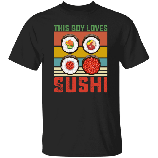 Sushi Lover, Japanese Food Love Gift, Retro Sushi Lover Gift, Best Japanese Unisex T-Shirt