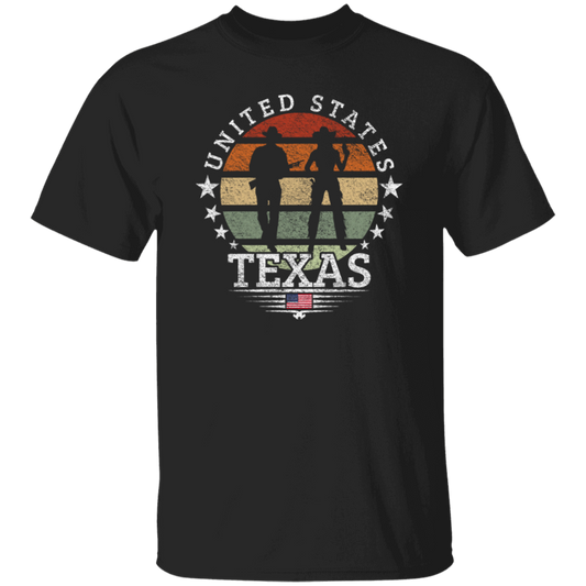 United States Texas Retro Cowboy