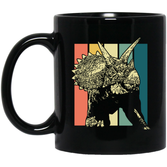 Retro Triceratops Horns Prehistoric, Vinatge Triceratops Gift