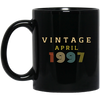 Birthday Gift Vintage 1997 April Black Mug